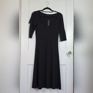 NWT Theory Black Wool Blend Lucinda Dress Size Small